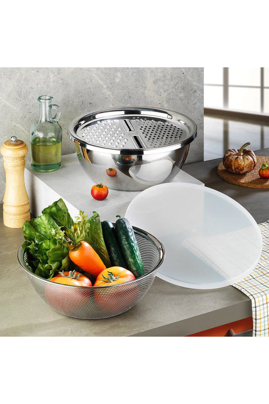 Paslanmaz Metal Meyve Ve Sebze Süzgeci KW-269B