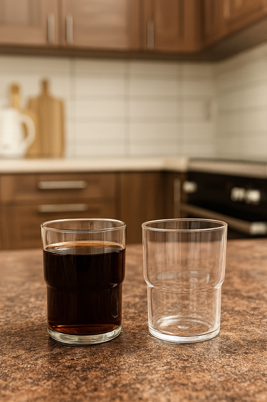 2’li Borosilikat Meşrubat Cam Bardak KW-1046