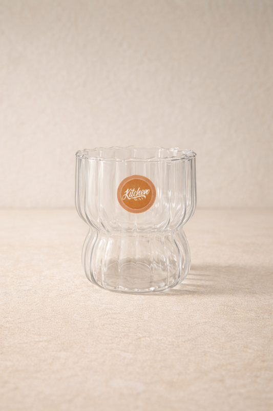 Borosilikat 2’li Cam Bardak 310ml Isıya Dayanıklı Şeffaf Cam Bardak Seti KW-1050