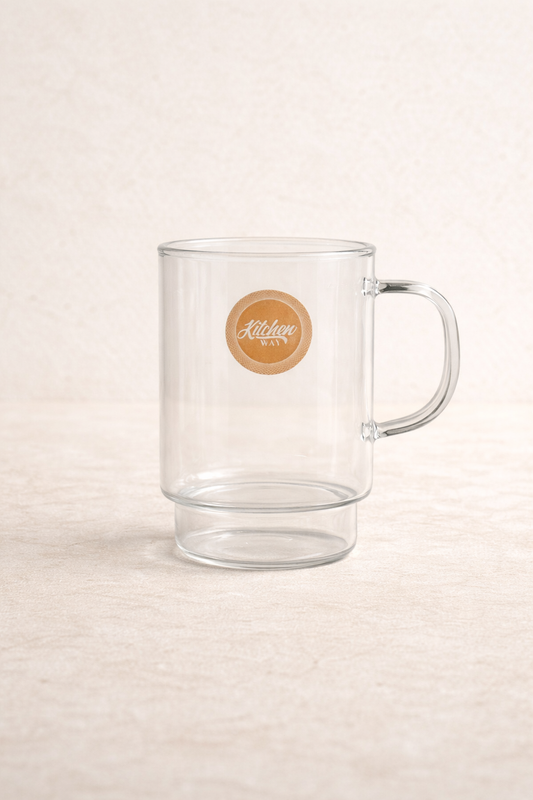 Borosilikat 6’lı Cam Meşrubat Bardak 330ml Isıya Dayanıklı Şeffaf Cam Bardak Seti KW-1054