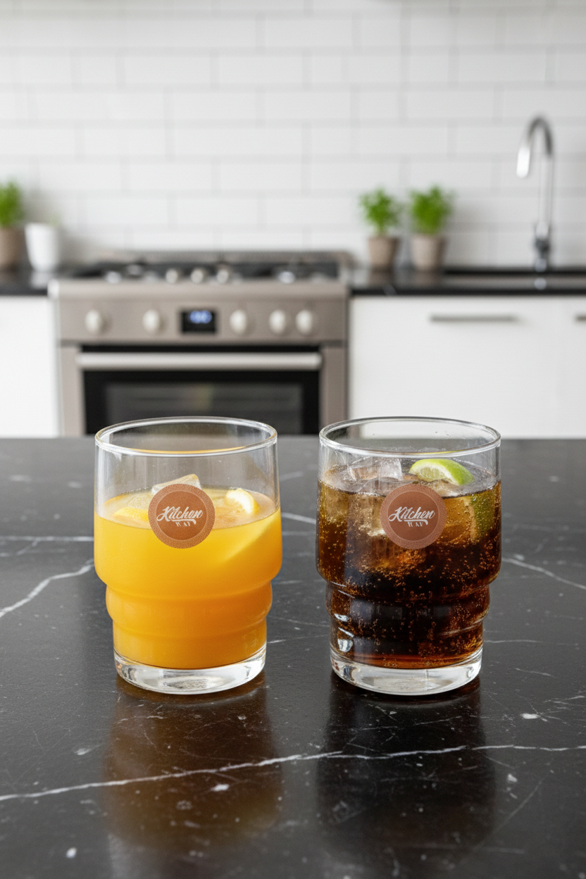 Borosilikat 6’lı Cam Bardak 350ml Isıya Dayanıklı Şeffaf Cam Bardak Seti KW-1053