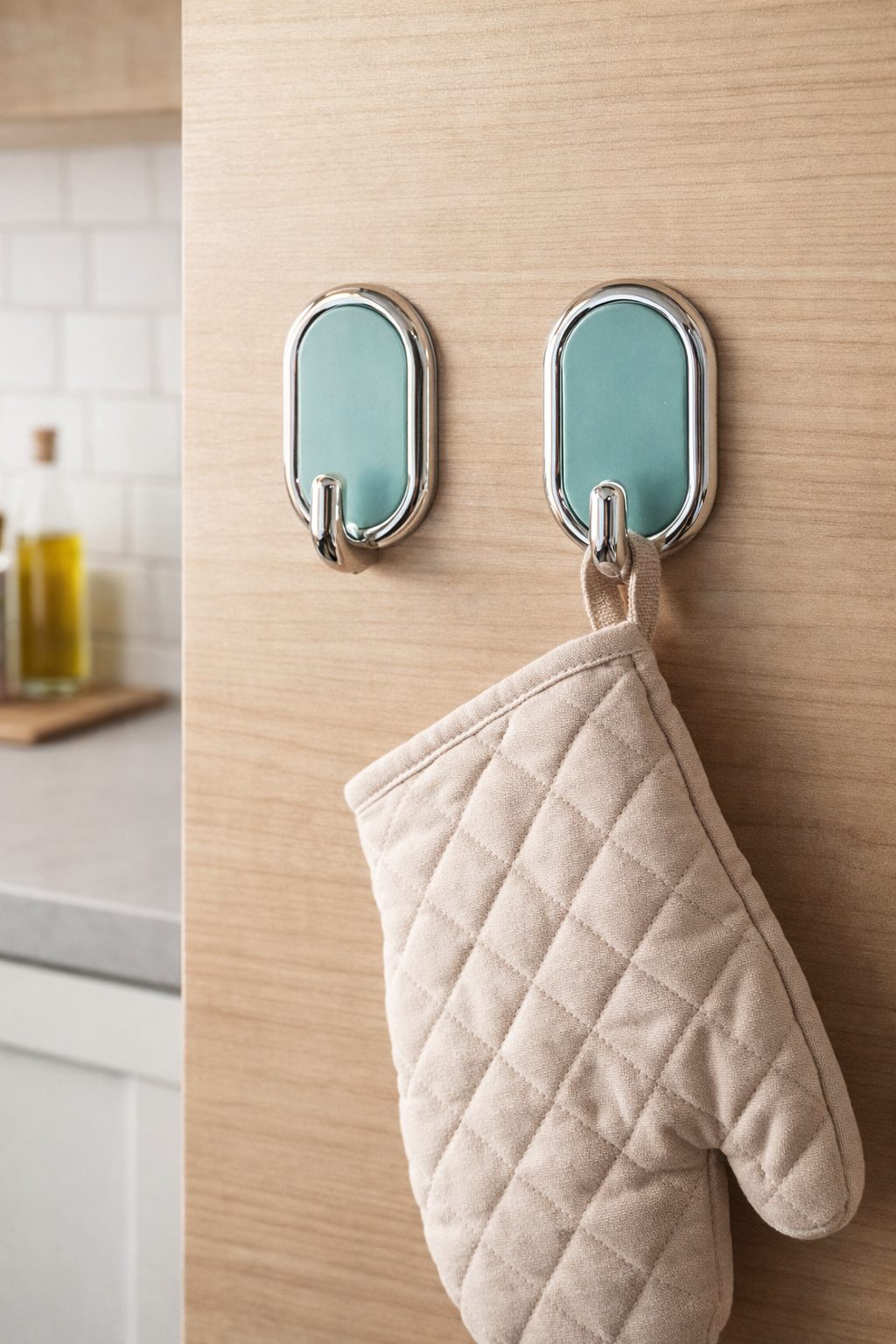 2li Lüx Oval Yapışkanlı Askı Delmesiz Güçlü Tutuşlu Duvar Askısı SHN-1425