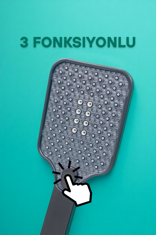 3 Fonksiyonlu Yüksek Basınçlı Kare Duş Başlığı SHN-1348