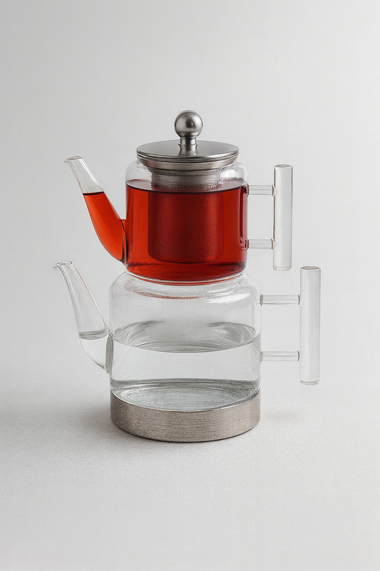 Marella Borosilikat Cam Çaydanlık Seti KW-842