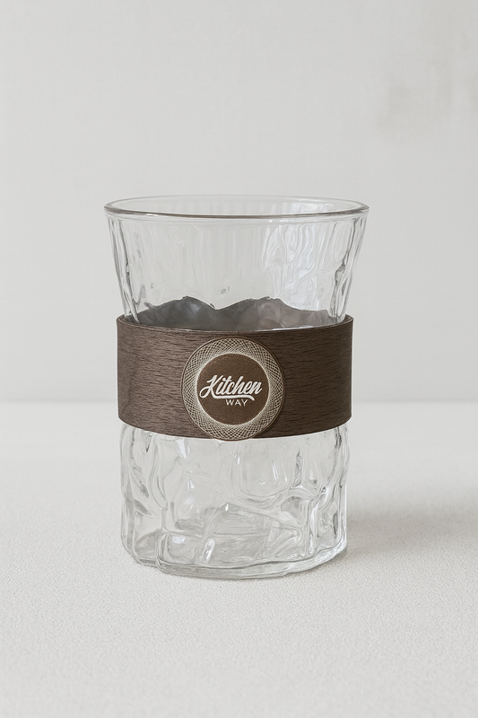 2’li Borosilikat Cam Bardak Set Akasya Tutamaçlı KW-856