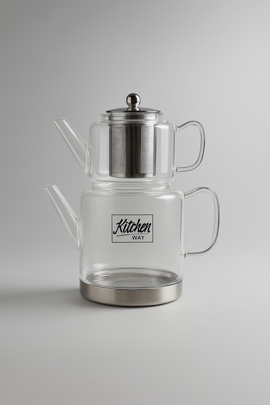 Victoria Borosilikat Cam Çaydanlık Seti KW-840