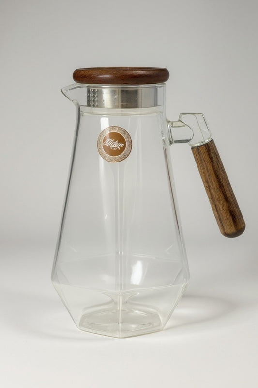 Akasya Sap - Kapaklı Borosilikat Cam Sürahi KW-849