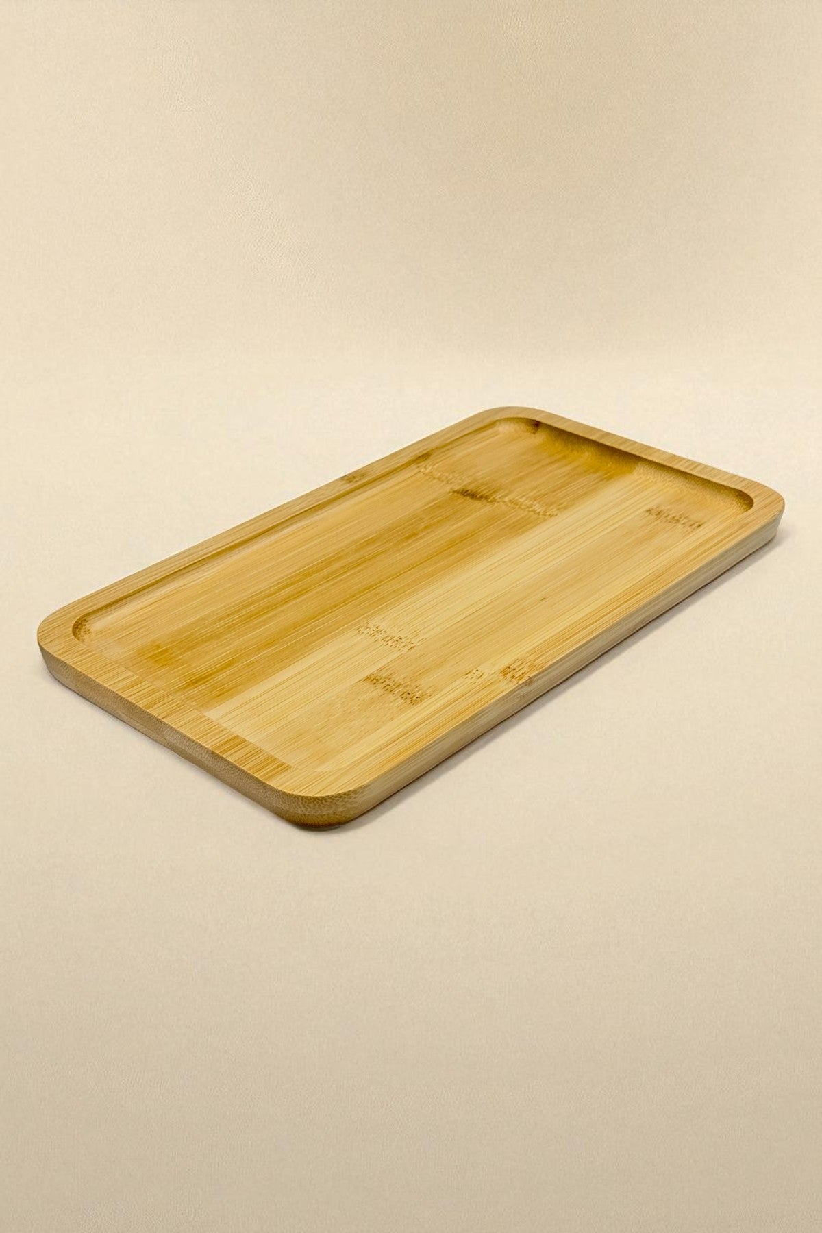 Bambu Dikdörtgen Tepsi Sunumluk 25CM KW-178