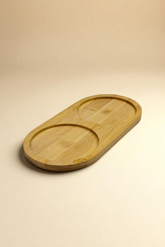 Bambu İki Gözlü Yağdanlık KW-181