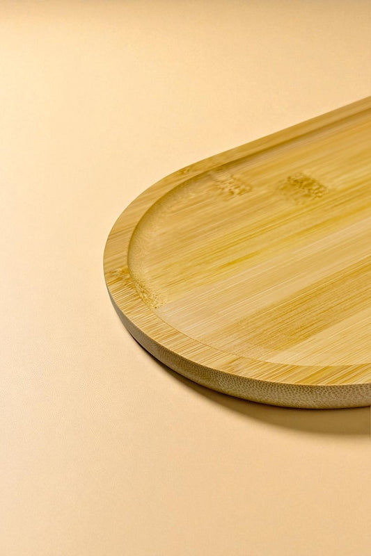 Bambu Oval Tepsi Sunumluk 35CM KW-177