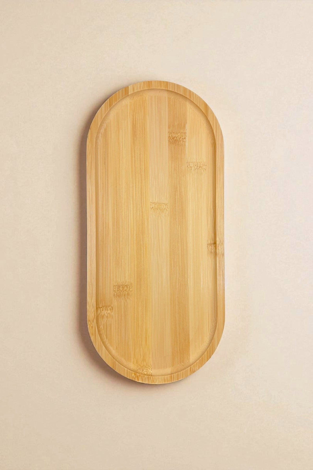 Bambu Oval Tepsi Sunumluk 35CM KW-177