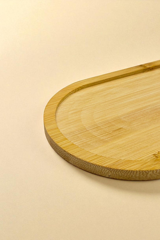 Bambu Oval Yağdanlık Altlığı 23 CM KW-150