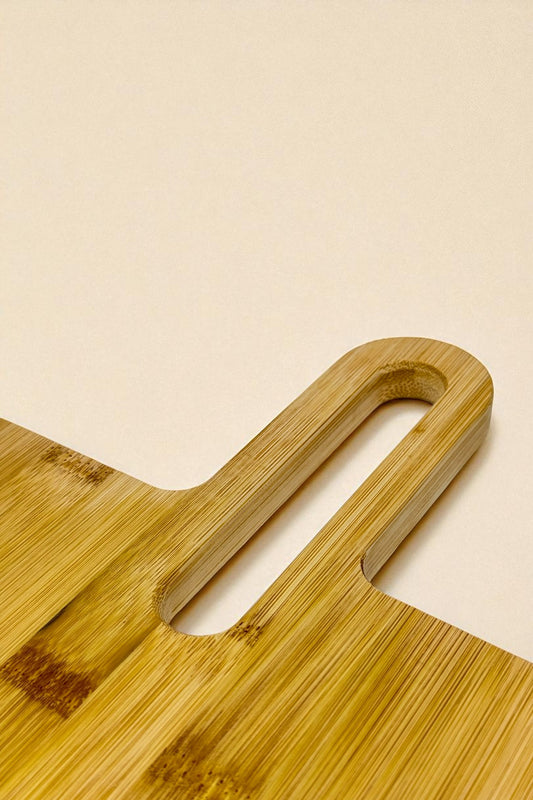 Dikdörtgen Bambu Kesme Tahtası Saplı Kesme Panosu KW-907