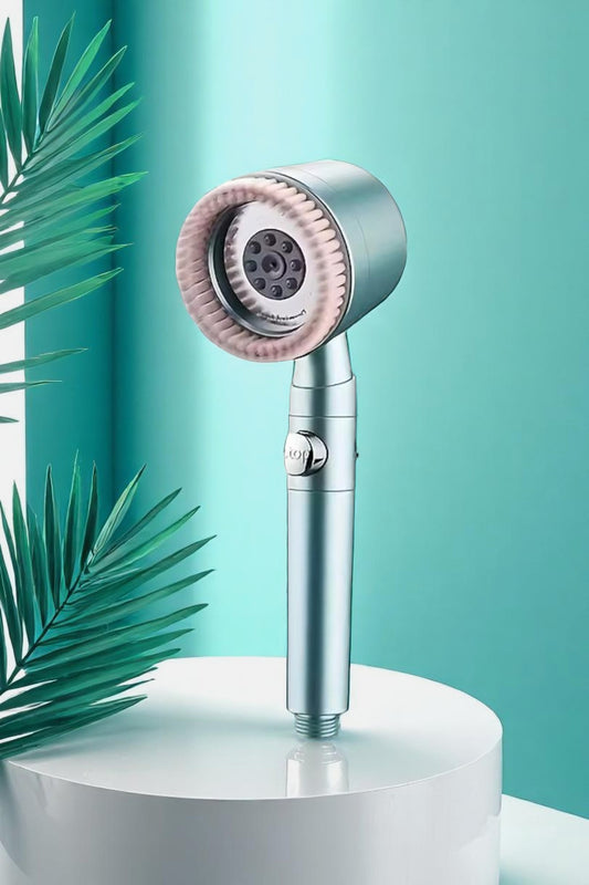 Yüksek Basınçlı 5 Fonksiyonlu Fırçalı Filtreli Duş Başlığı SHN-1327