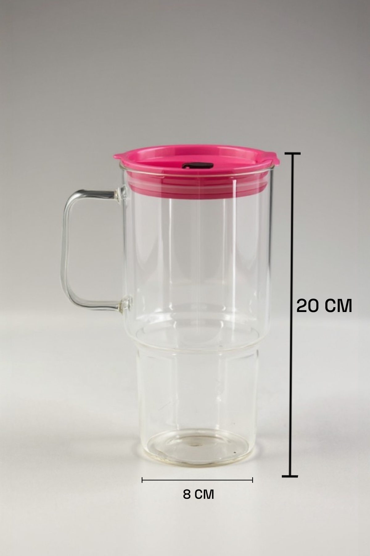 Hello Stikerli Pipetli Kapaklı Borosilikat Cam Matara KW-886