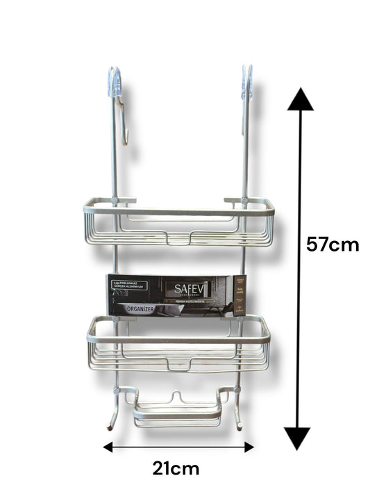Paslanmaz Aleminyum Duş Köşeliği Şampuanlık Organizer SHN-2113