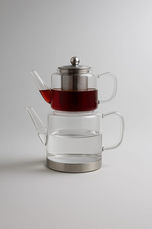 Victoria Borosilikat Cam Çaydanlık Seti KW-840