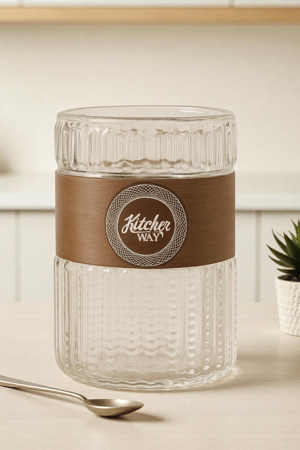 2’li Borosilikat Cam Bardak Akasya Tutamaçlı KW-853