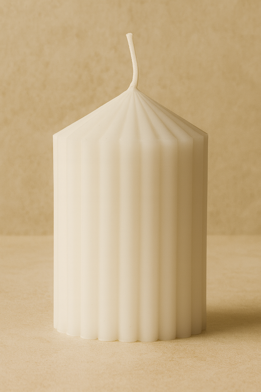 Çizgili Baton Mum Dekoratif Silindir Mum Modern Tasarımlı Şık Mum SHN-2016