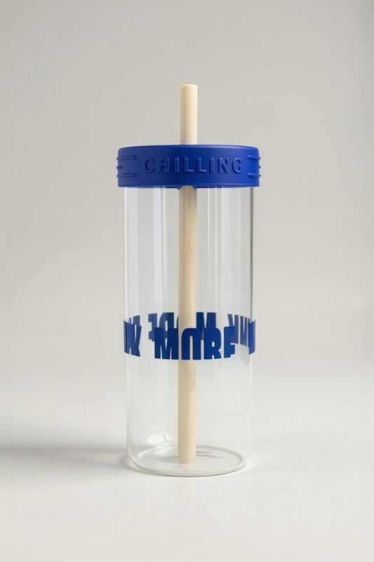 Marf Pipetli Silikon Kapaklı Borosilikat Cam Matara KW-877