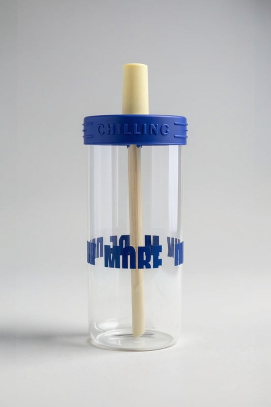 Marf Pipetli Silikon Kapaklı Borosilikat Cam Matara KW-877