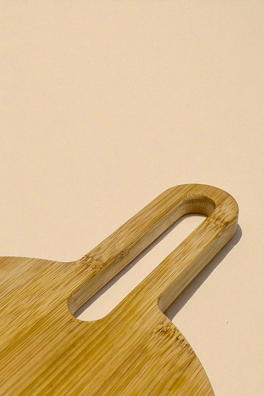 Oval Bambu Kesme Tahtası Saplı Kesme Panosu KW-908