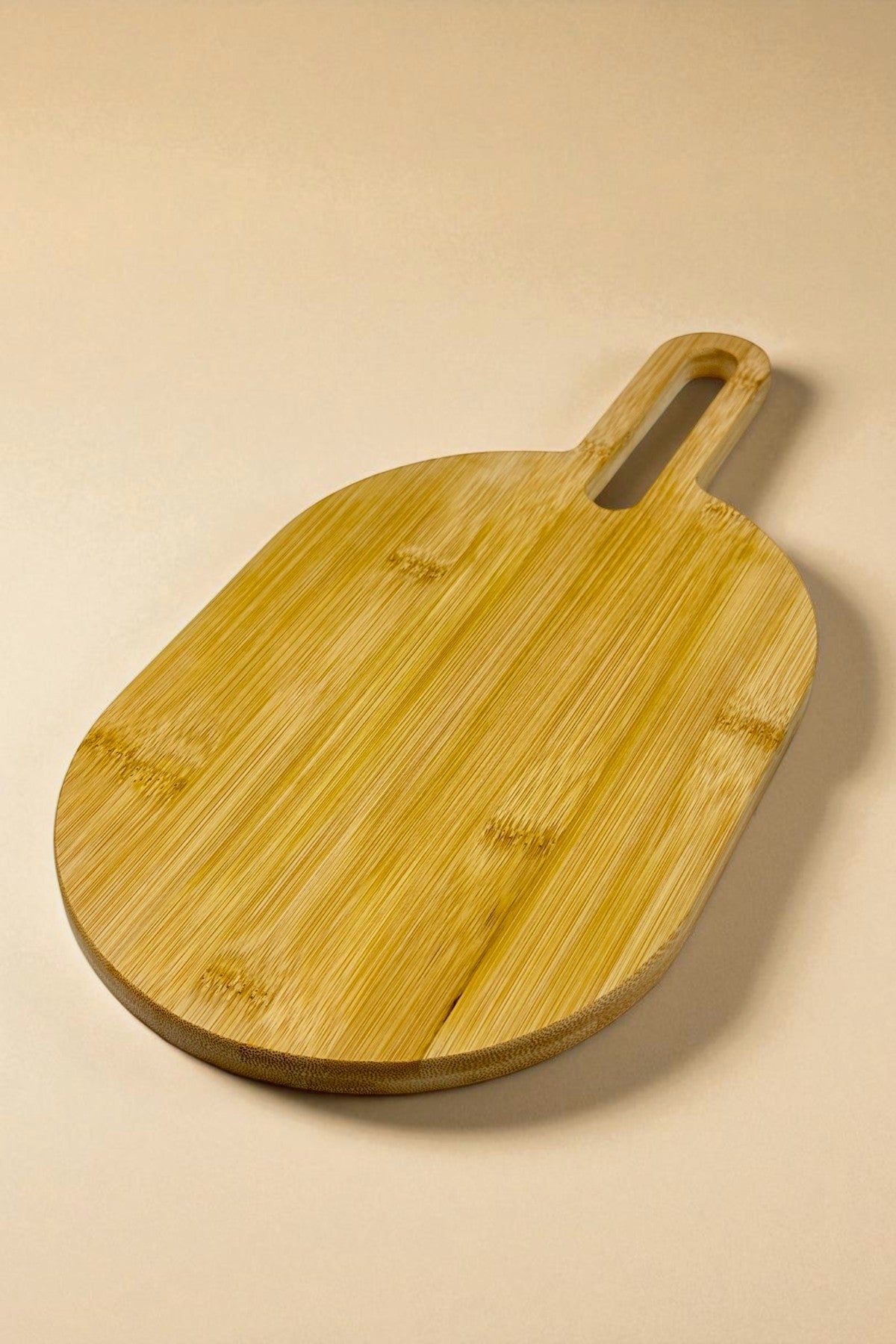 Oval Bambu Kesme Tahtası Saplı Kesme Panosu KW-908