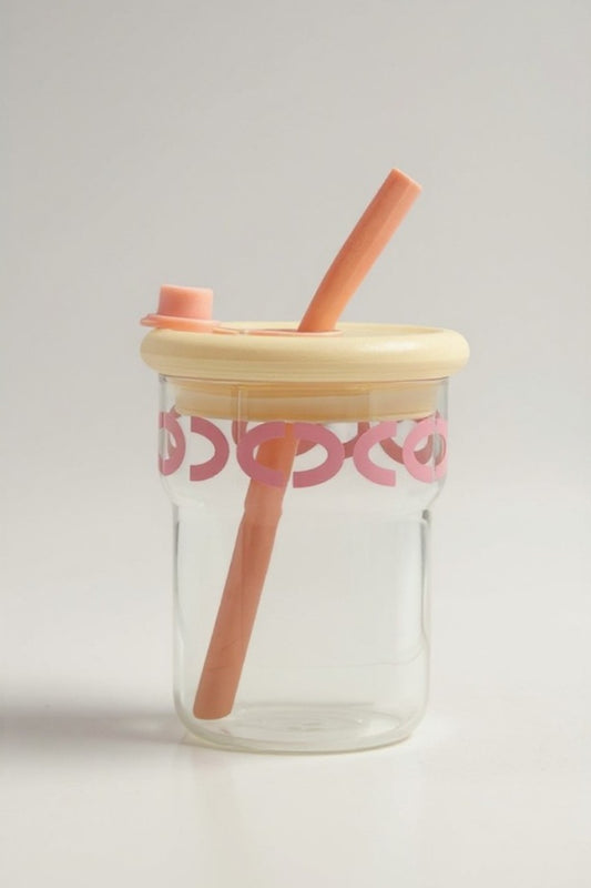 Pipetli Kapaklı Borosilikat Cam Matara KW-879