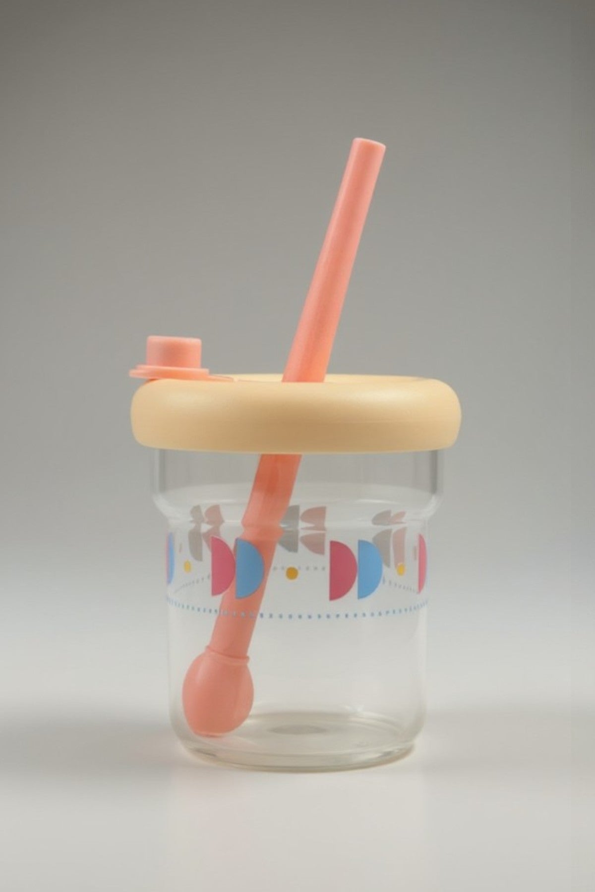 Pipetli Kapaklı Borosilikat Cam Matara KW-885