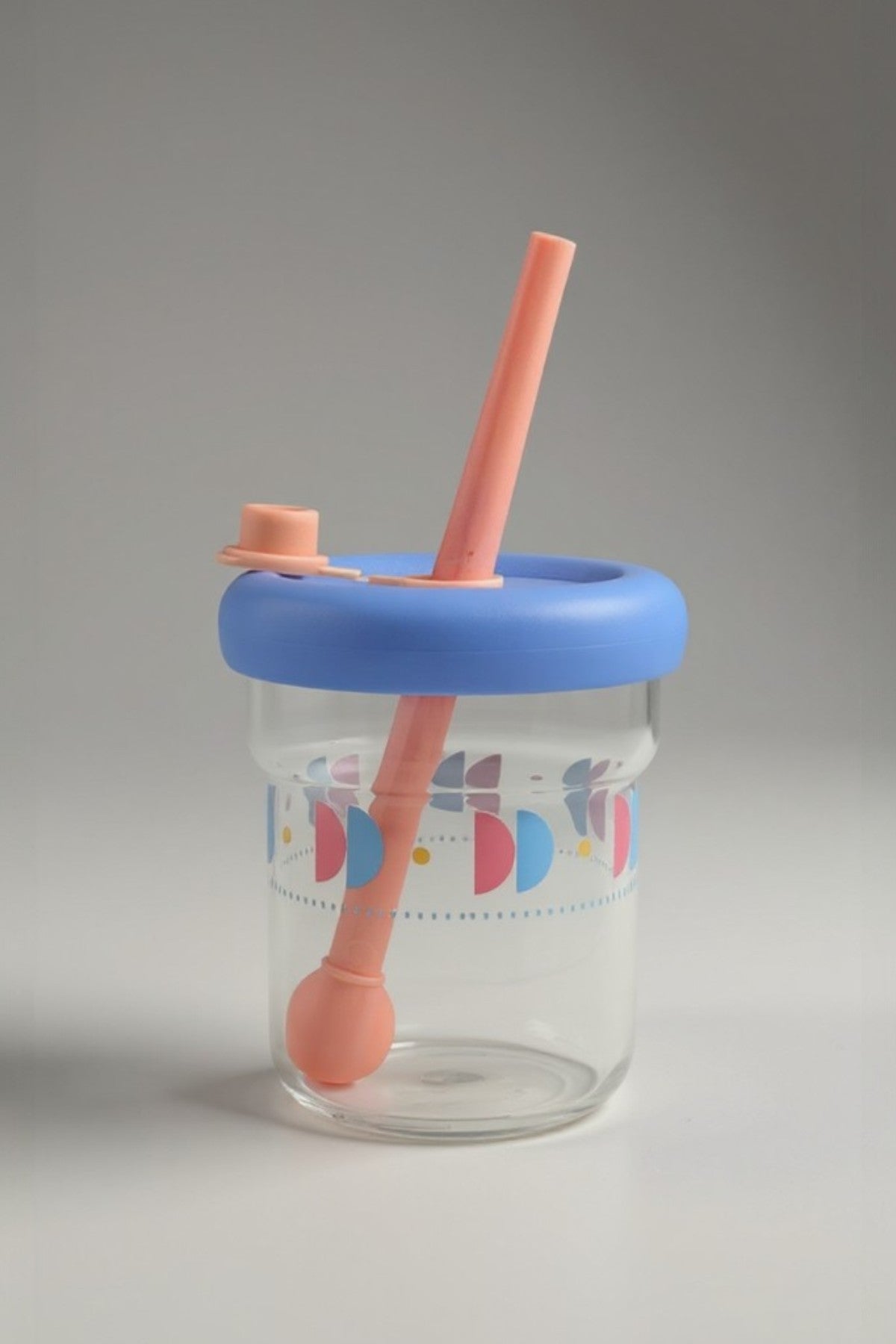 Pipetli Kapaklı Borosilikat Cam Matara KW-885