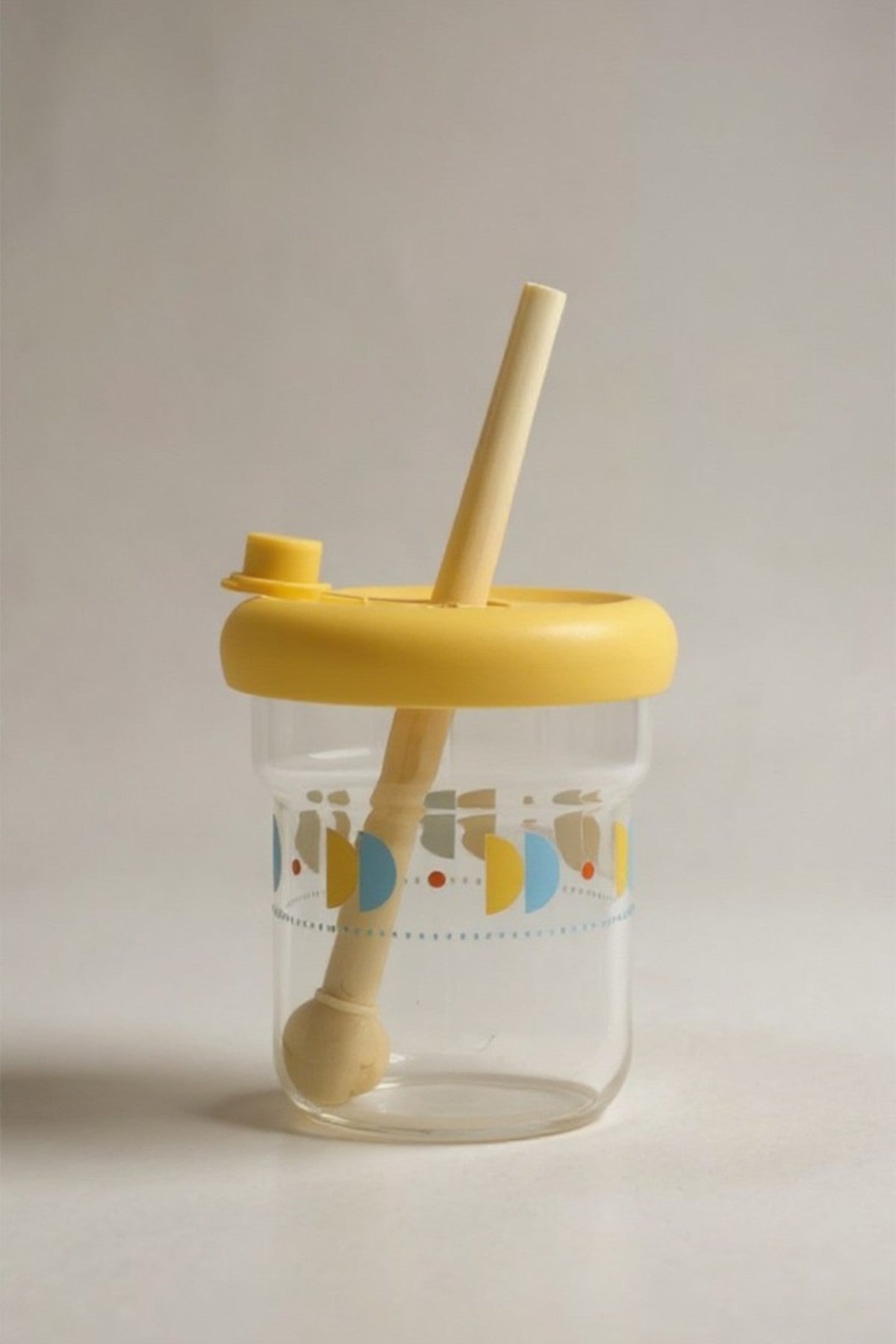 Pipetli Kapaklı Borosilikat Cam Matara KW-885