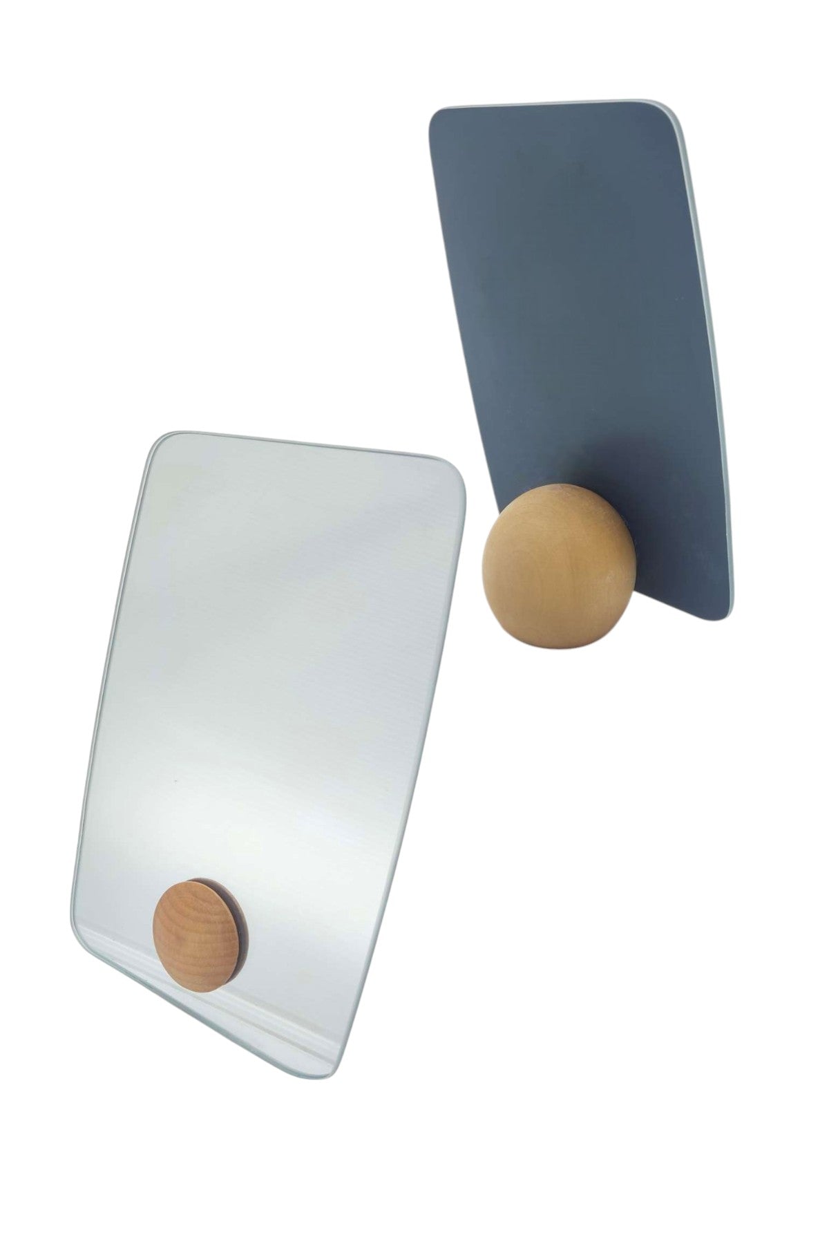 Yuvarlak Top Ayaklı Dikdörtgen Makyaj Aynası 12.5CM x 19CM SHN-1033
