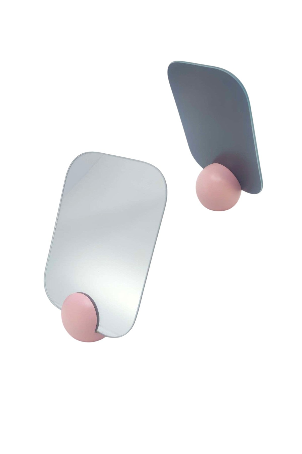 Yuvarlak Top Ayaklı Dikdörtgen Makyaj Aynası 12.5CM x 17.5CM SHN-1034