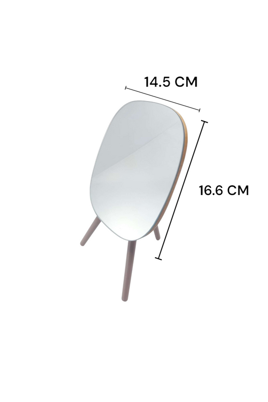Masaüstü 3 Ayaklı Makyaj Aynası 14.5CM x 16.5CM SHN-1036