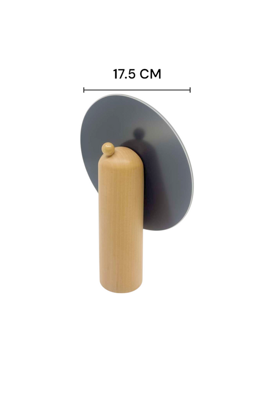 Ahşap Standlı Yuvarlak Makyaj Aynası 17.5CM SHN-1040