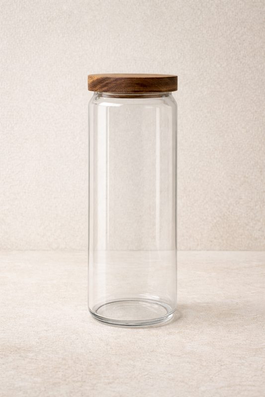 Akasya Conta Kapaklı 3'lü Borosilikat 1500ml Kavanoz Seti KW-786