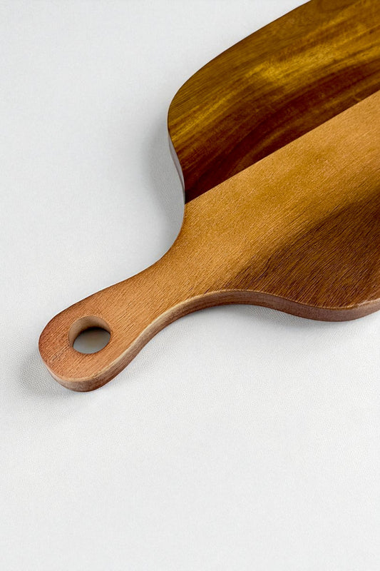 Akasya Kesme Tahtası Saplı Kesme Panosu 27x19CM KW-945