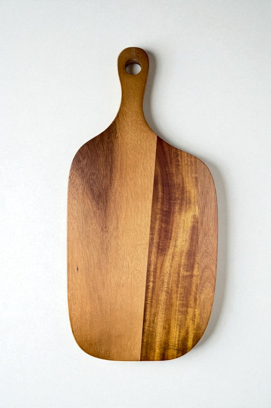 Akasya Kesme Tahtası Saplı Kesme Panosu 27x19CM KW-945