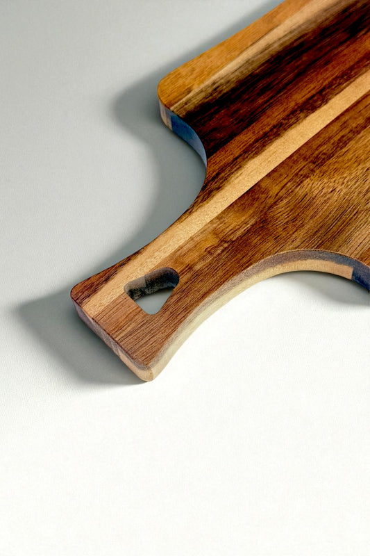 Akasya Kesme Tahtası Saplı Kesme Panosu 21x16CM KW-948