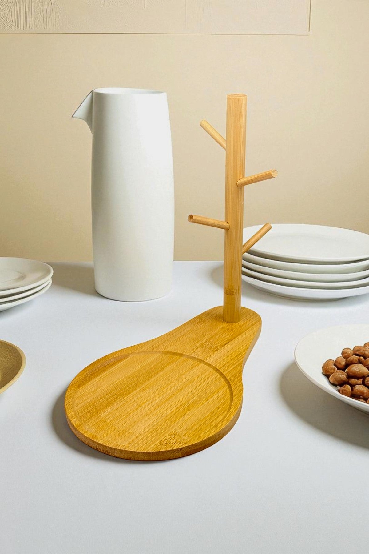Bambu Kupa Askılığı Bardak Asma Standı KW-495