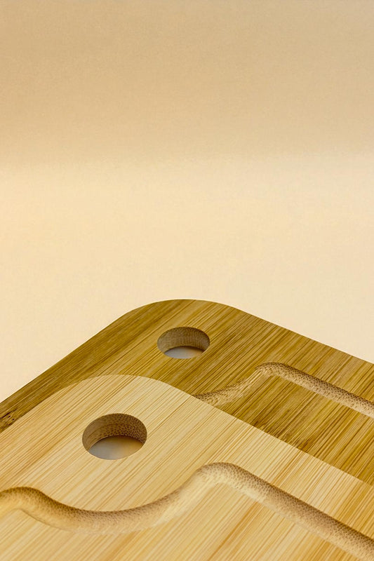 Bambu İkili Kesme Tahtası Kesim Panosu KW-905