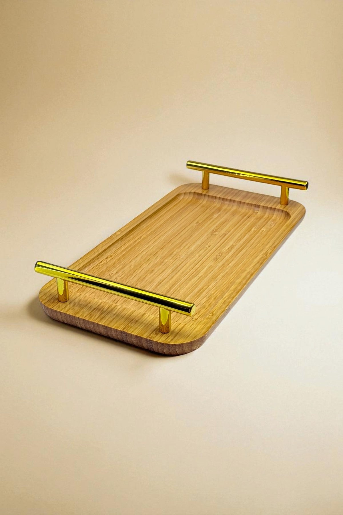 Gold Tutma Saplı Bambu Sunumluk KW-976
