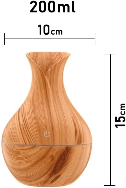 Vazo Buhardanlık Hava Nemlendirici Ultra Sessiz Uzun Süreli Nemlendirme LED Işıklı Aromaterapi SHN-2301