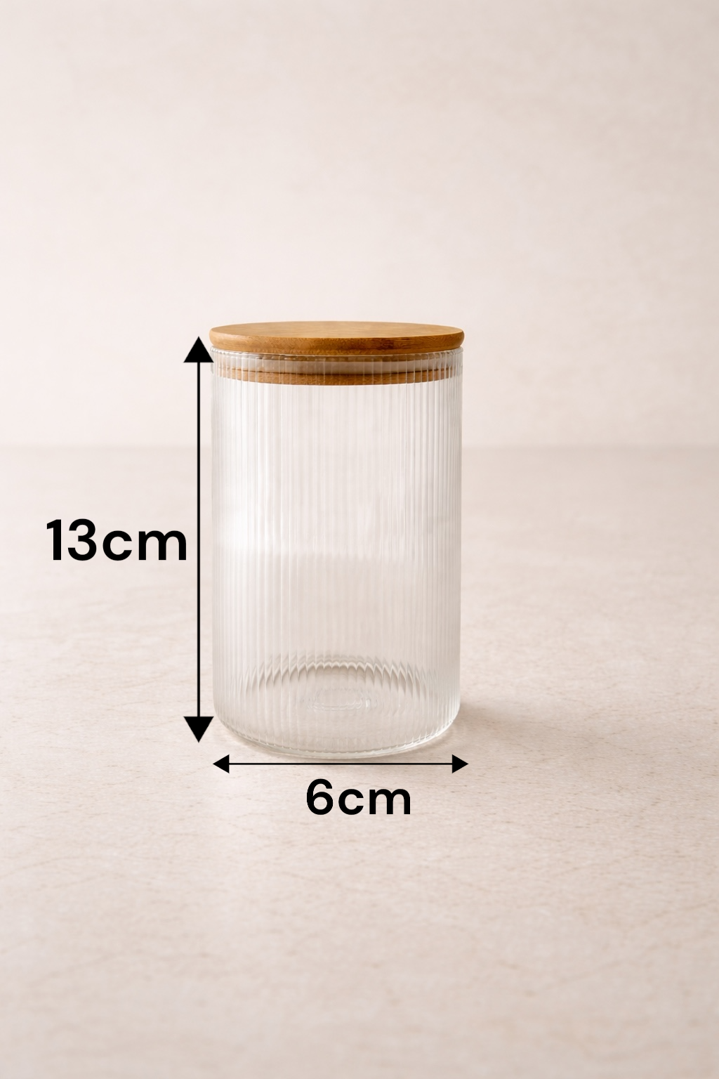 Kitchen Way Bambu Kapaklı Kaşıklı 300ML Contalı Yuvarlak 3'lü Kavanoz Seti KW-372E