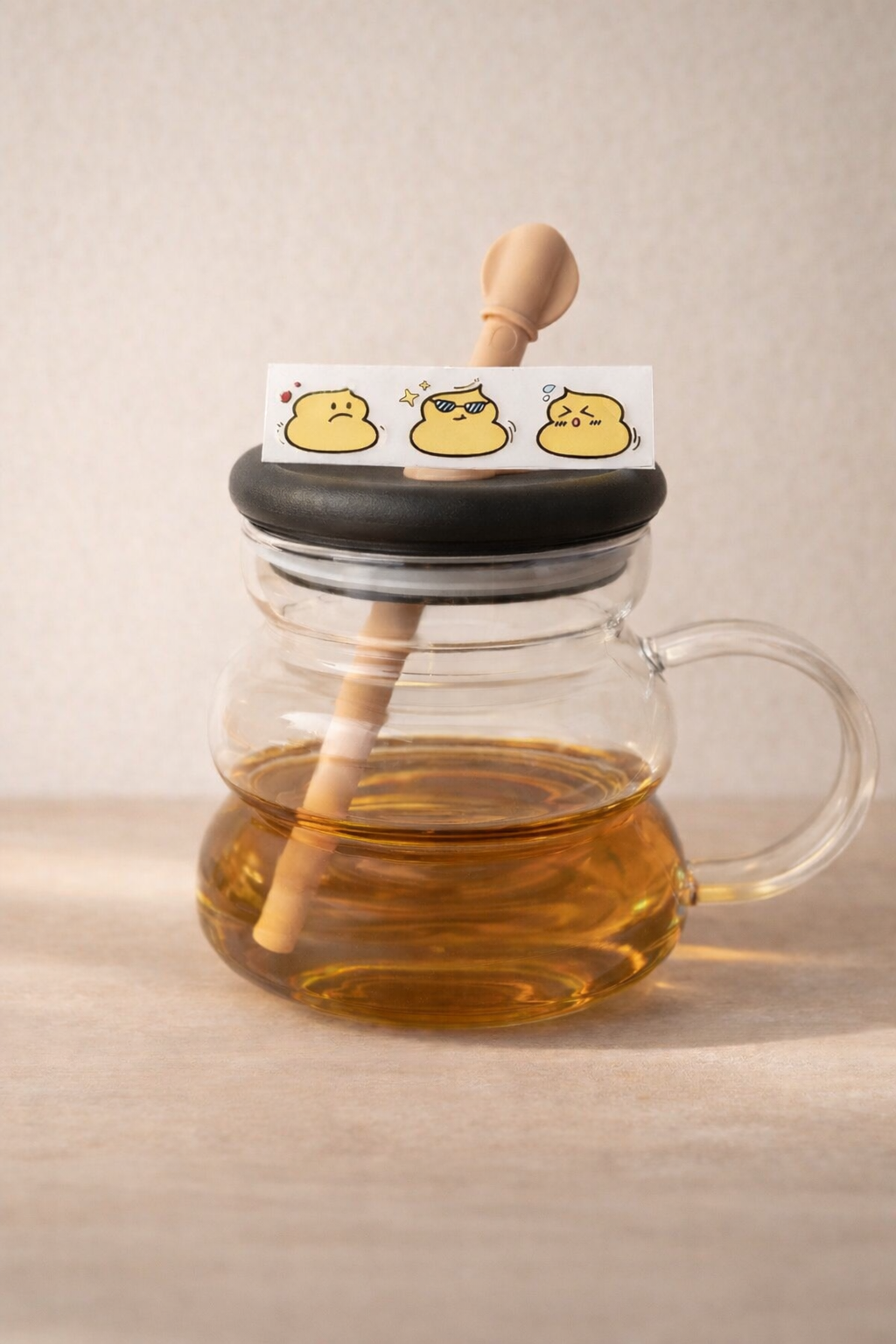 Stickerli Pipetli Kapaklı 750ML Sevimli Polikarbon Matara KW-897