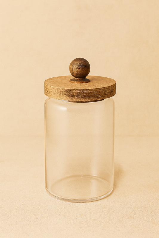 Akasya Conta Kapaklı 3'lü Borosilikat 600ml Kavanoz Seti KW-743