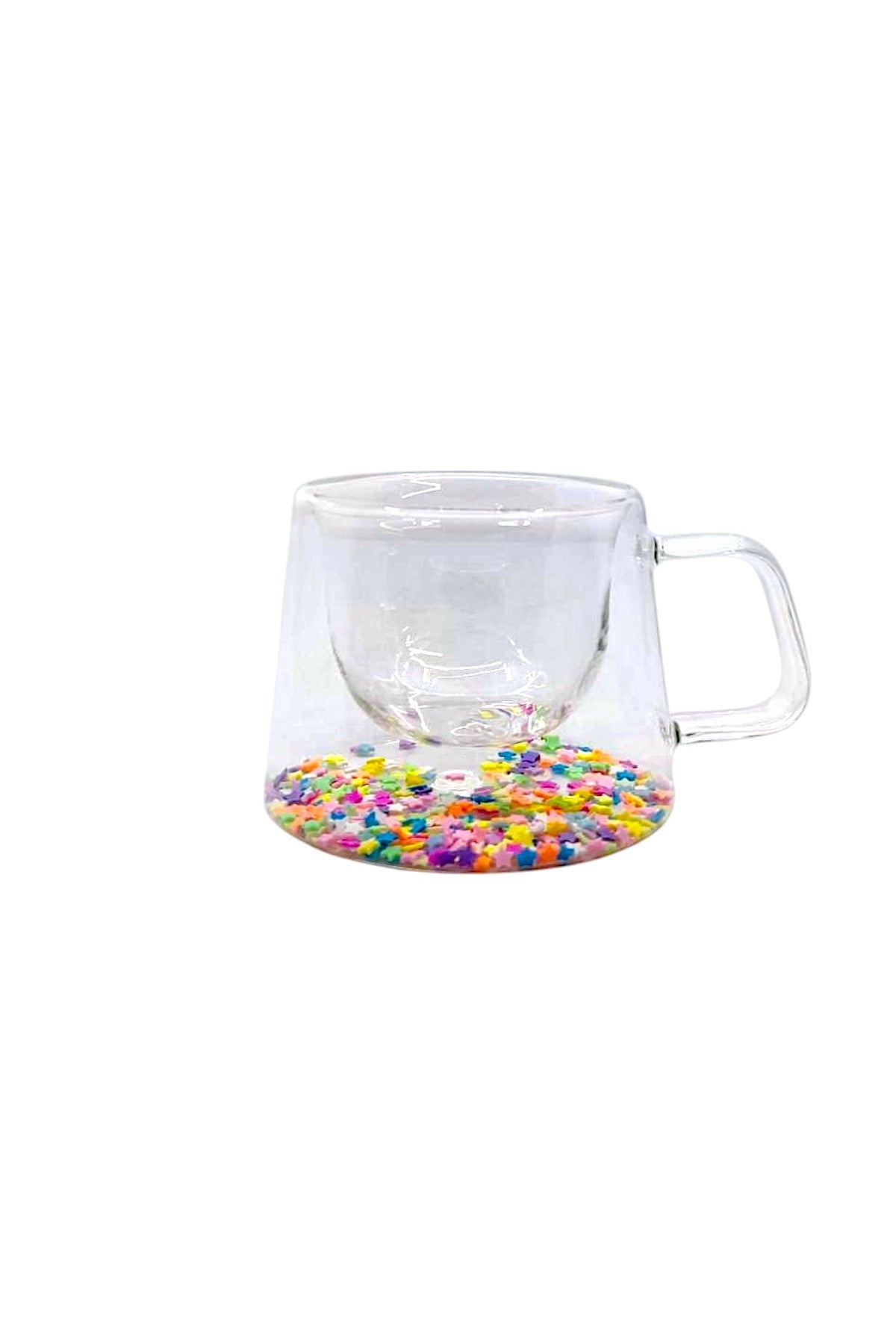 Çift Cidarlı Borosilikat 200ML Yıldız Figürlü Bardak Kupa KW-380A