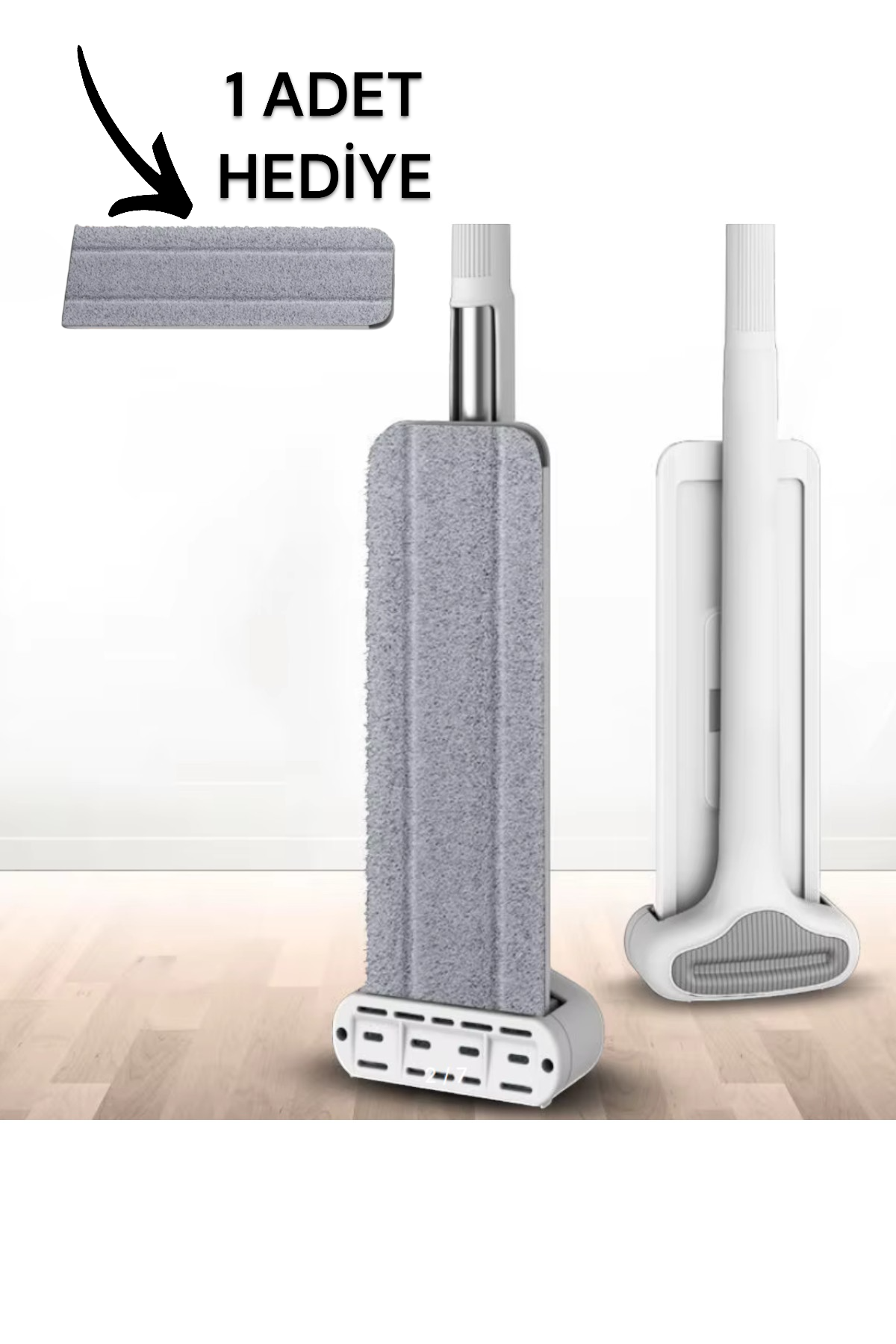 Kilitlenebilir Başlıklı Ayarlanabilir Saplı Çok Fonksiyonel Mop SHN-1069