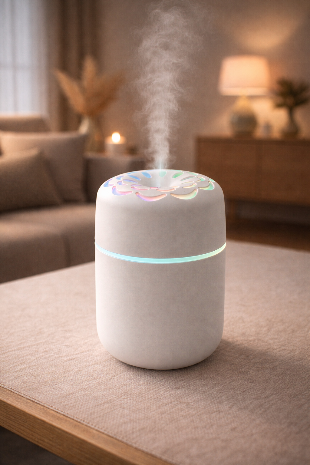 RGB Renkli Sabit Renkli Hava Nemlendirici 250 ml Taşınabilir Ultrasonik Mini Sessiz Çalışma SHN-2299