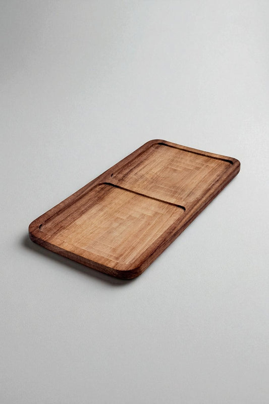 Akasya İki Gözlü Yağdanlık Altı 23x12CM KW-921